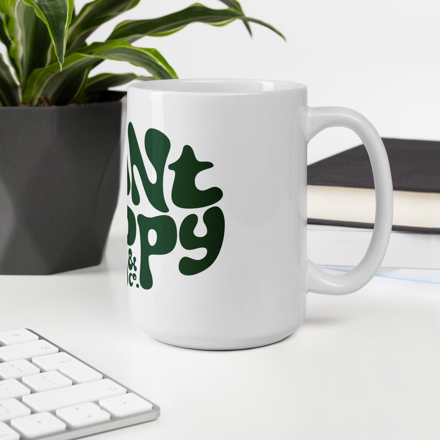 White Plant Pappy mug